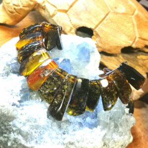 Collier Plastron Ambre