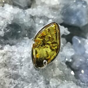 Bague Ambre et Argent 925