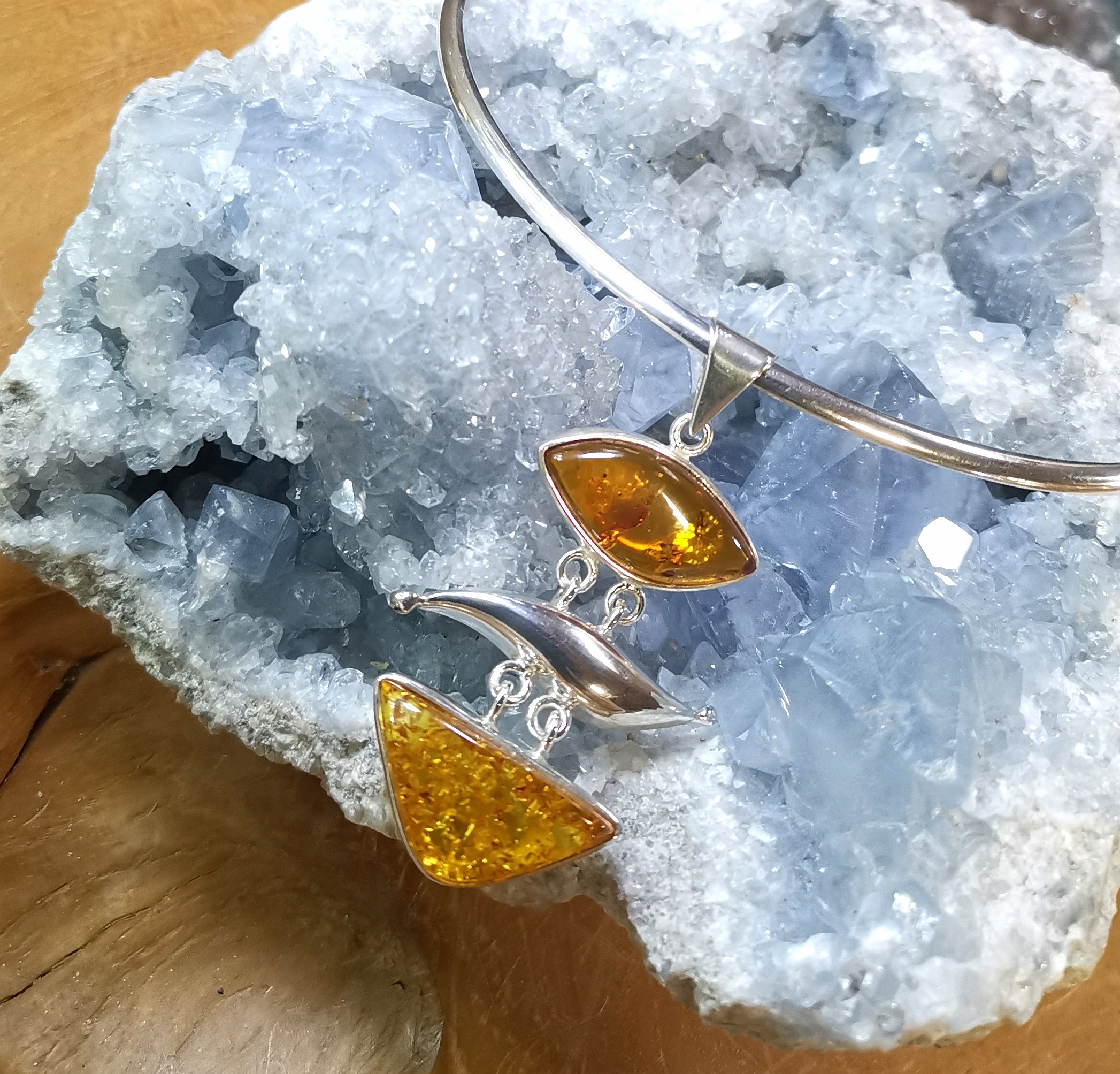 Collier Ambre et Argent 925