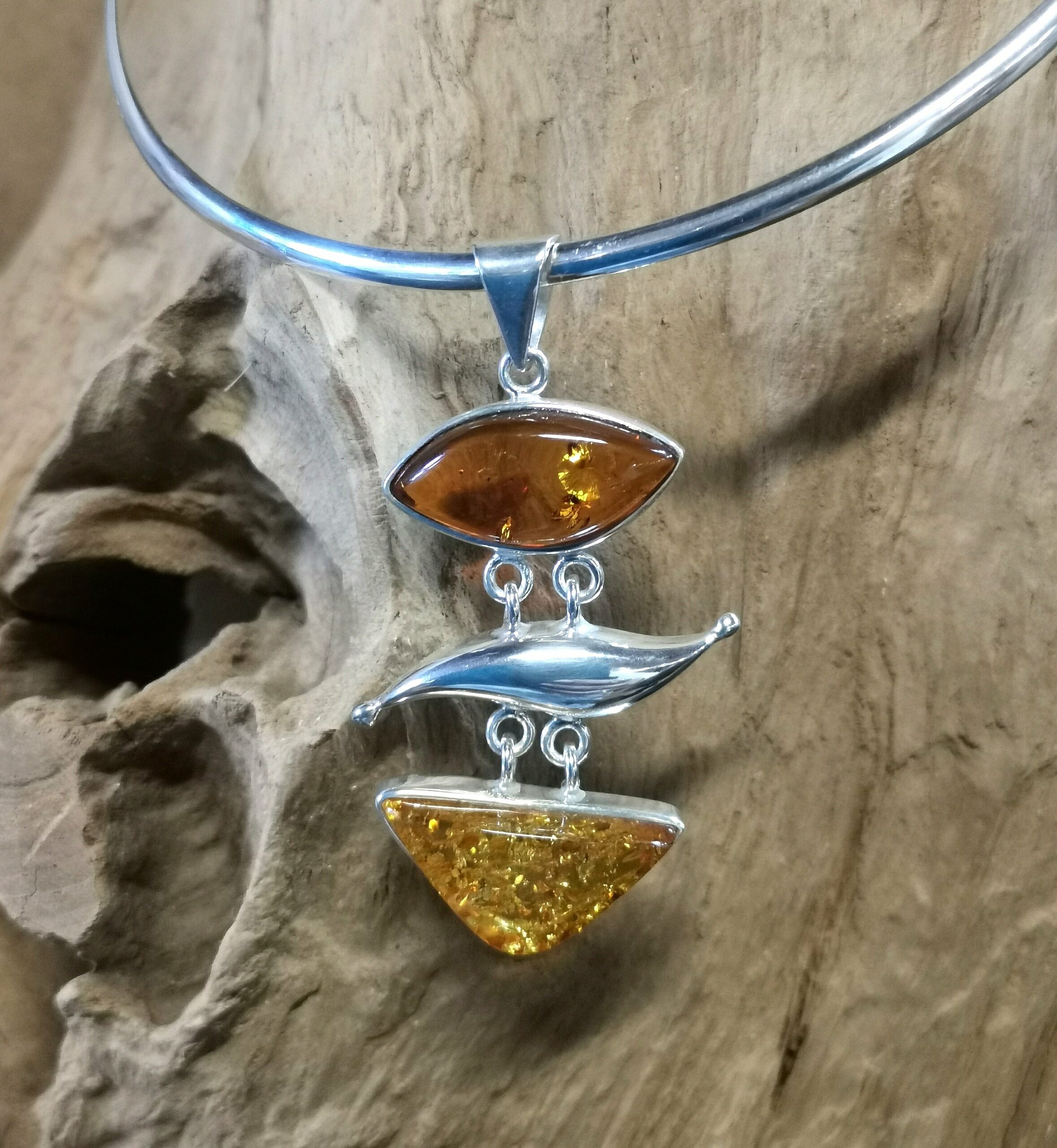 Collier Ambre et Argent 925 – Image 2