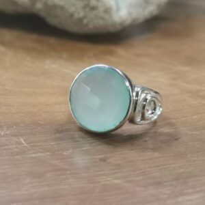 Bague Calcédoine et Argent 925