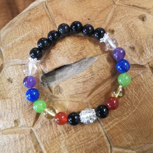 Bracelet Pierres des Chakras et Argent 925