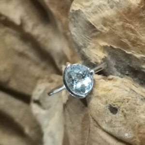 Bague Aigue Marine et Argent 925
