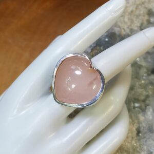Bague Quartz Rose et Argent 925