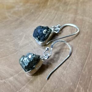 Boucles d'oreilles en Pyrite et Argent 925