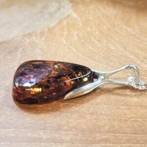 Collier en Argent 925 et Ambre
