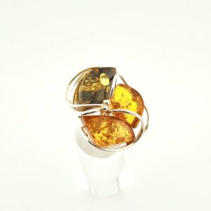 Bague en Ambre et Argent 925
