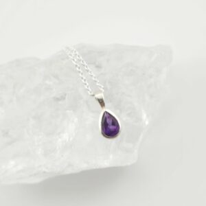 Collier Argent 925 et Améthyste